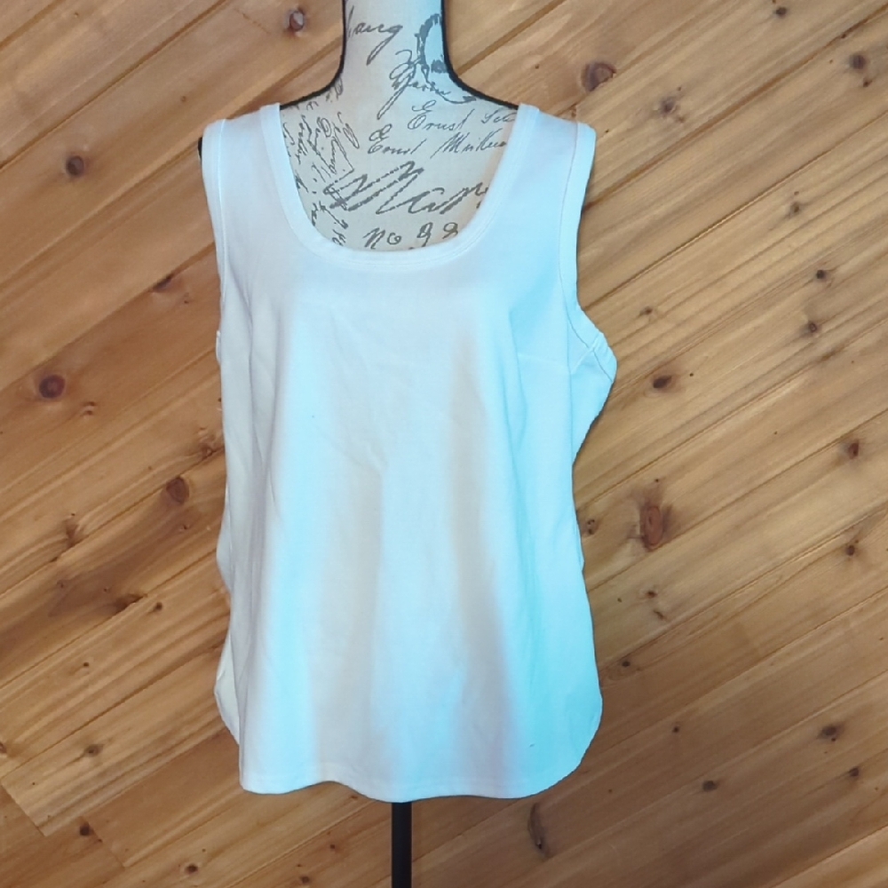 City Chic Elegant White Tank Top